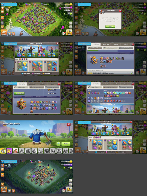 ■TH:16 (+75%) ■Heroes: K70 Q90 P60 W63 C43 ■Skins:2 ■Gems:1400 ■BH:10 ■SW:1675 ■Full Access ■Instant Delivery ■A6762