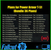 Plans for Power Armor T-51 [Bundle 36 Plans]