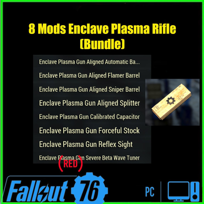 8 Mods Enclave Plasma Rifle[Bundle]