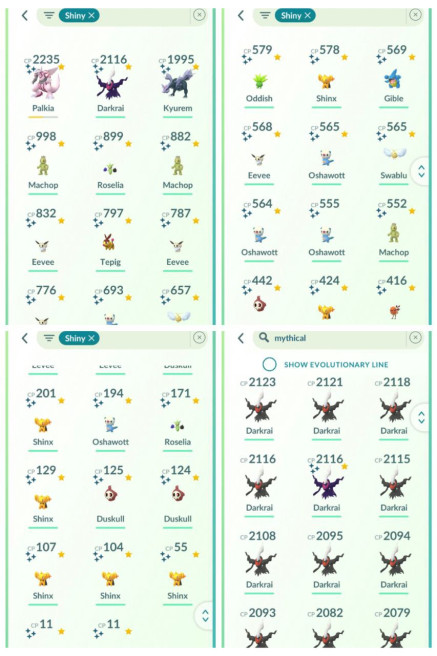 31 LVL | 151xLegendary 59xShiny 20xMythical | Palkia Dialga Mewtwo Giratina Zekrom Reshiram Darkrai Genesect