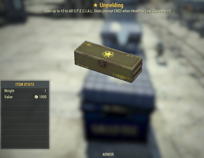 Unyielding [Legendary 1 Star Mod Box]