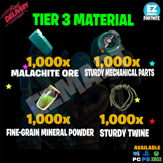 3 Star Materials 1k Each Bundle - [PC|PS4/PS5|Xbox One/Series X|S] Fast Delivery!