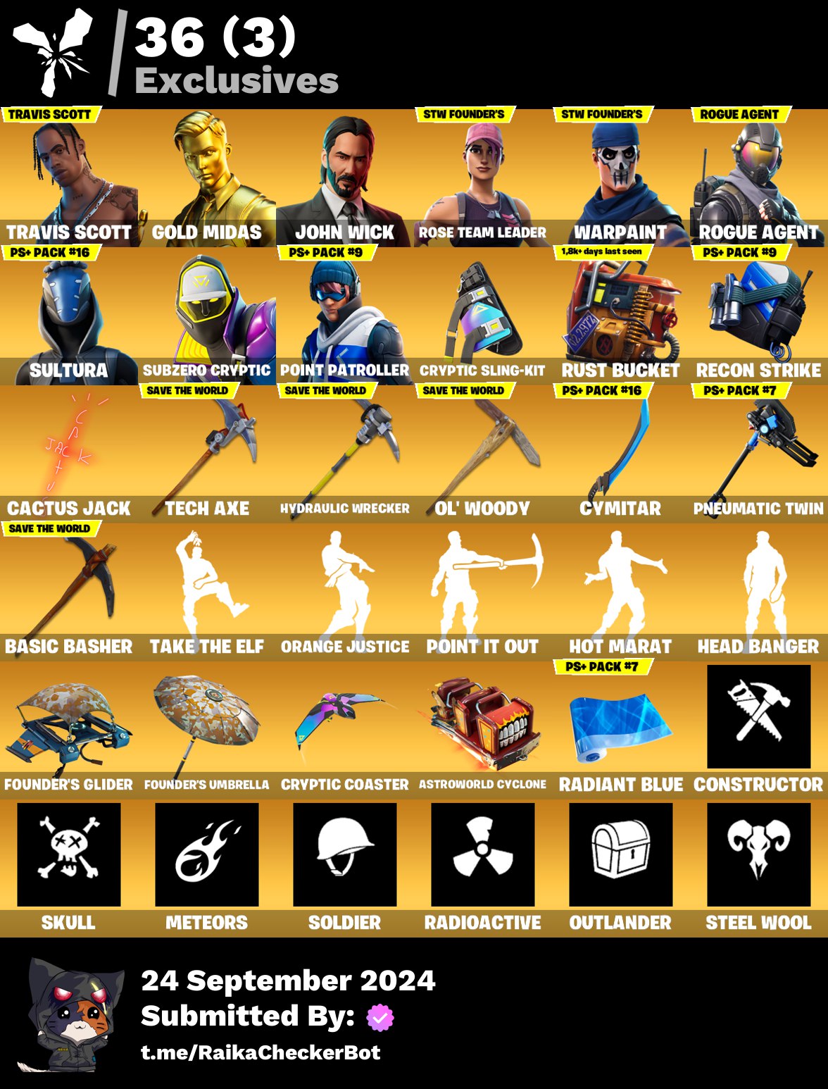 [PC/PSN/XBOX/Nintendo] 134 skins | OG STW | Travis Scott | Head Banger ...