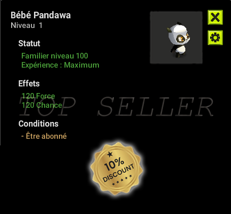 Tylezia : Bebe Pandawa lvl 100 + Top bonus - Delivery time 1 minute