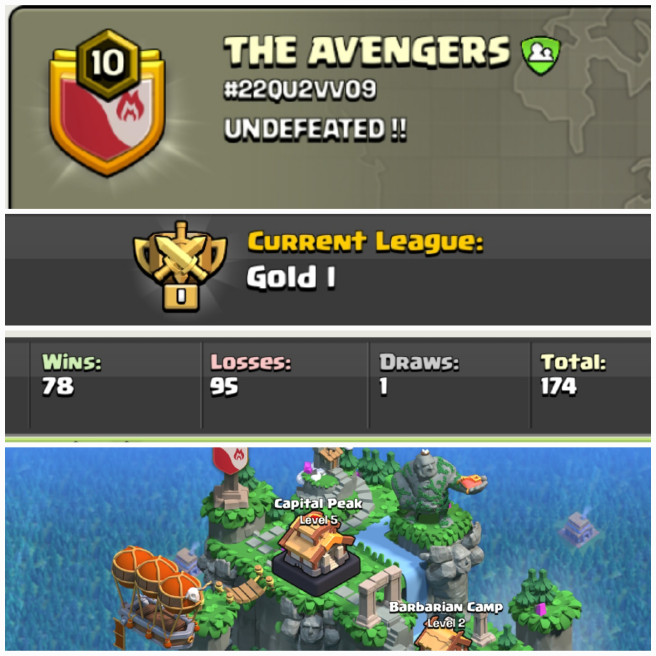  THE AVENGERS !! LEVEL 10 !! WIN 78 LOSS 95 !!  CAPITAL PEAK 5 !! GOLD 1 !! BEST NAME !! CHEAP !! INSTANT DELIVERY