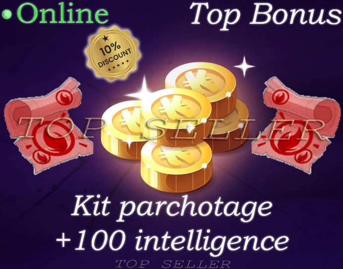 Kit Parchotage +100 Feu intelligence + 25,000,000 kamas + Top bonus kamas - Draconiros