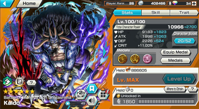 DR215-IOS+Android-4/3 Ex Meta(Roger V2+Kaido V3+Yamato Hybrid)+Support 143%+Good Medal+Rayleigh+Boa+Robin+Uta+Ben+Sanji+King+Egghead Luffy