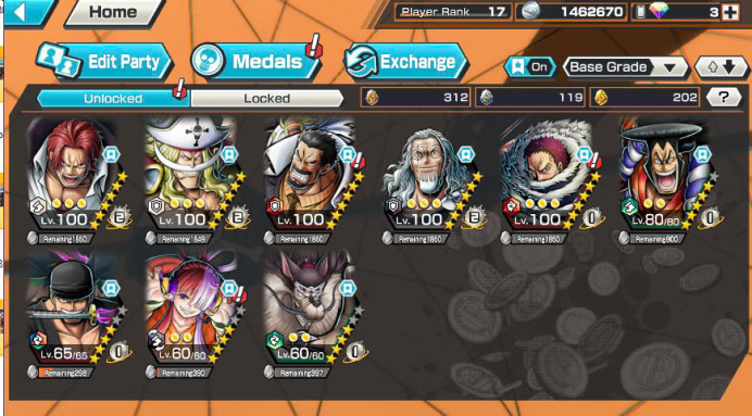 BR216-IOS+Android-4 Ex Meta(Shank V4 Max+White Beard Max+Zoro+Oden)+Good Medal+New Uta+Rayleigh Max+Katakuri Max+Jabra+D.Grap Max+S-Hawk+Noland