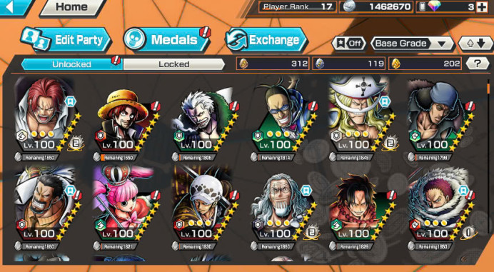BR216-IOS+Android-4 Ex Meta(Shank V4 Max+White Beard Max+Zoro+Oden)+Good Medal+New Uta+Rayleigh Max+Katakuri Max+Jabra+D.Grap Max+S-Hawk+Noland