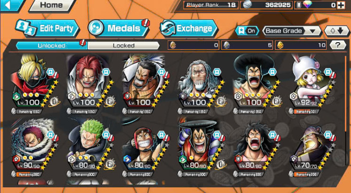 BR229-IOS+Android-4 Ex Meta(Shank V4+White Beard+Roger+Oden)+Rayleigh Max+Oden v2 Max+D.Grap Max+Egghead Zoro+S-Hawk+Egghead Luffy+Kalgara
