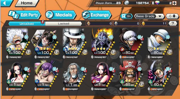 BR221-IOS+Android-3/2 Ex Meta(Lucci+Luffy Gear 5+Roger V1)-Support 131%+Good Medal+King Max+Egghead Zoro+S-Hawk+Kaku+Kalgara+Katukuri+Rayleigh