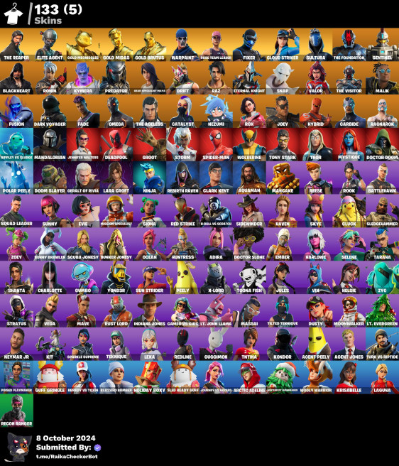 [PC/XBOX/NINTENDO] Rose Team Leader | The Reaper | 133 Skins  . Elite Agent .PPU2