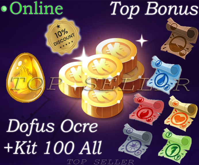 imagiro : Dofus Ocre + kit parchotage +100 all elements + Top bonus - Fast Delivery