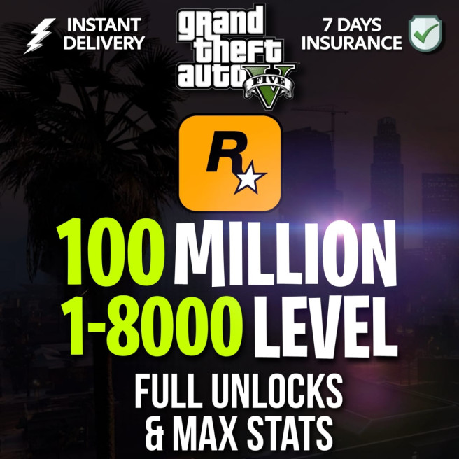 【XBOX ONE】Rp Random 1-20 | Total 100 Million of worth (Cash+ Deluxos) | GTA 5 Online Modded account | Full Access