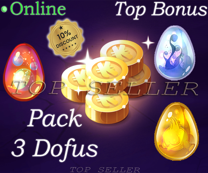 Draconiros : Dofus Dolmanax + Dofus Ocre + Dofus Nebuleux + Top bonus kamas - Fast delivery