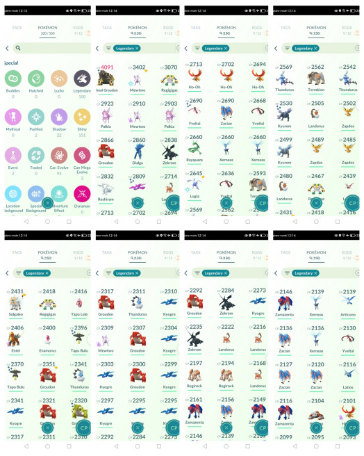 2048~Shiny BLACK Primal GROUDON, KYOGRE 4K~IV100 MEWTWO~150 Legendary ...