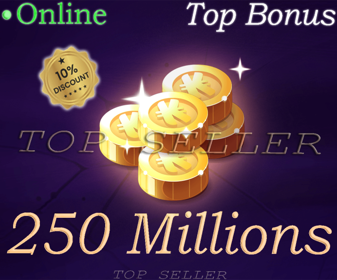 Fallanster : 250 Millions + Top bonus - Delivery time 1 minute