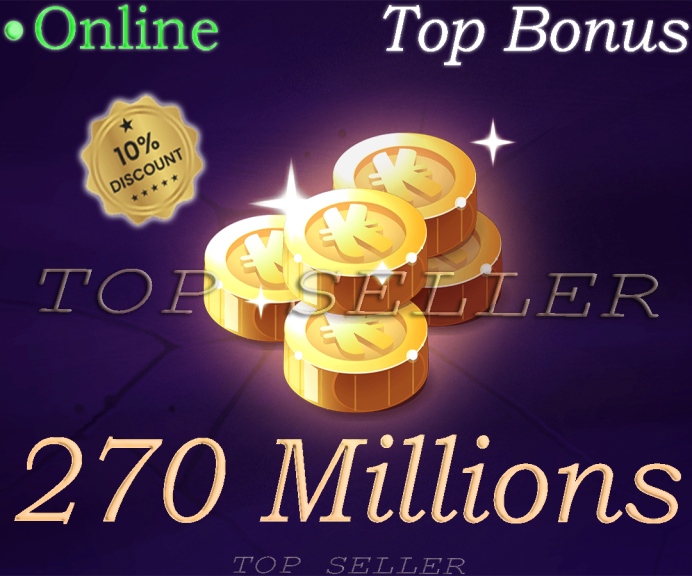 Fallanster : 270 Millions + Top bonus - Delivery time 1 minute