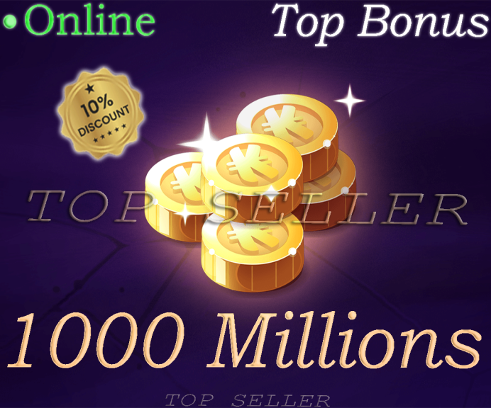 Fallanster : 1000 Millions + Top bonus - Delivery time 1 minute