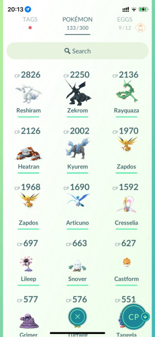 lvl21,have 9 Legendary Reshiram Zekrom Rayquaza Heatran Kyurem Zapdos Articuno,some nice poekmons N8381