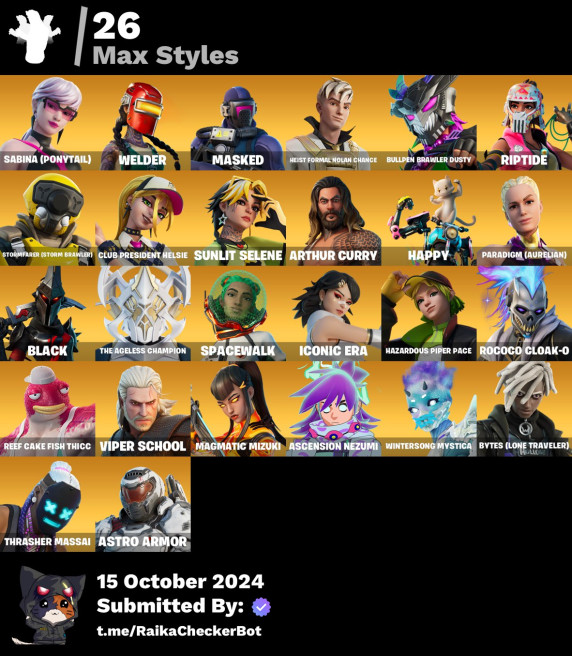[PC/PSN/XBOX/NINTENDO] 80 Skins | Nezumi | Eternal Knight | Renzo the Destroyer | Snap | Mizuki | Era | Polarity | The Ageless |  SUSH128