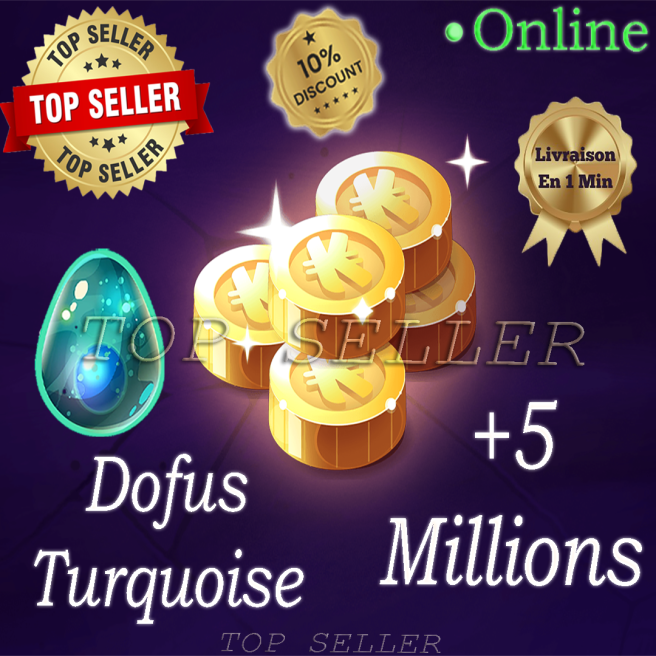 Tylezia : Dofus Turquoise + 5 Millions kamas + 10% Bonus - Delivery time 5 minutes