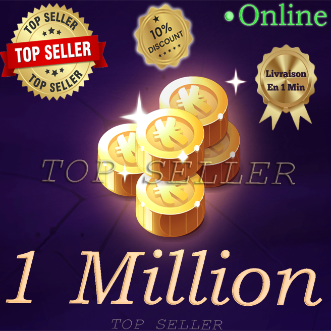 Draconiros : 1 Million kamas ( 1.000.000 Kamas ) + 10% Bonus - Delivery time 2 minutes