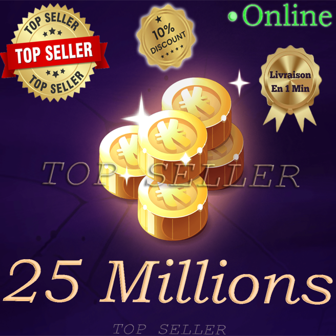 Kelerog : 25 000 000 Kamas  + 10% Bonus Kamas - Delivery time 5 minutes