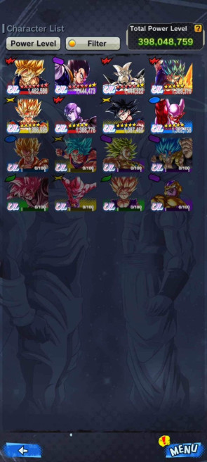 [Android & IOS] [Global] [Bandai ID] Dragon Ball Legends 8 Ultra Character/Lots full Star Charaacter/30 Legend Limited ~Level 240