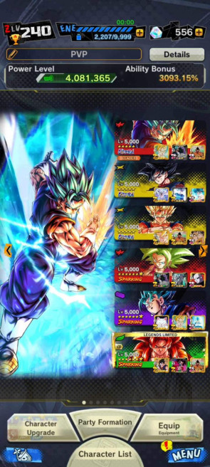 [Android & IOS] [Global] [Bandai ID] Dragon Ball Legends 8 Ultra Character/Lots full Star Charaacter/30 Legend Limited ~Level 240