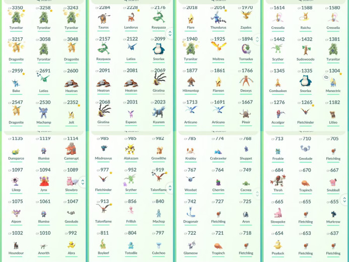 lvl37,have 19 Legendary Shiny Latios Rayquaza Giratina Heatran Kyurem etc,high CP Dragonite Tyranitar  etc  N8435