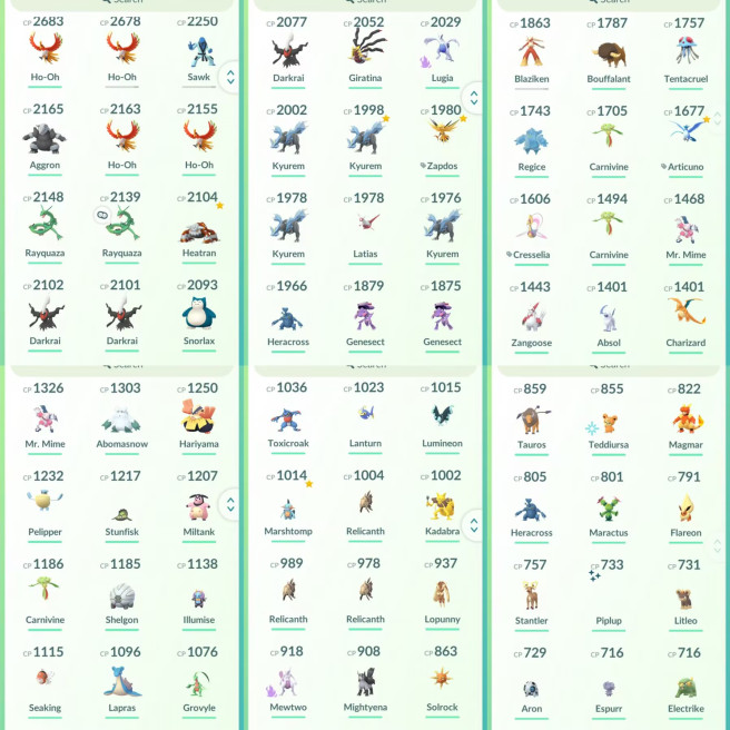 lvl33,have 19 Legendary Shadow Mewtwo   Ho-Oh Rayquaza Giratina Lugia Latias ,many nice pokemons  N8436