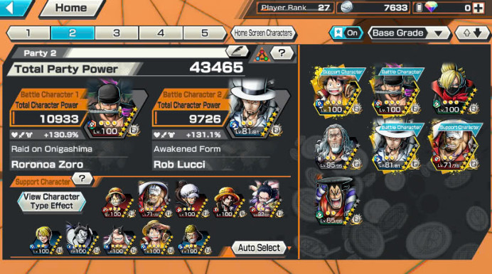 BR260-IOS+Android-5 Ex(Lucci+Zoro+Luffy+Akainu+Oden)+Support 130%+Good Medal+Soba Max+Rayleigh V3+Kaku+Yasopp+King+Shiryu+Ulti+Robin
