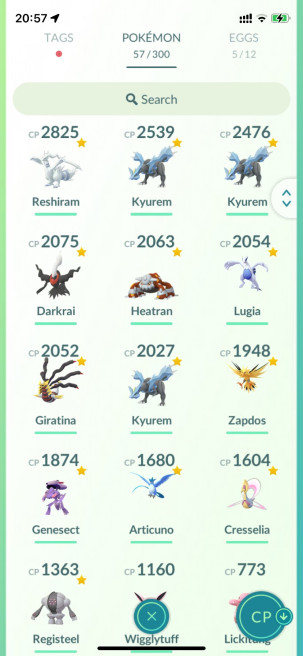 lvl21, haben legendäre Reshiram Kyurem Darkrai Giratina Heatran etc., viele schöne Pokemons N8449