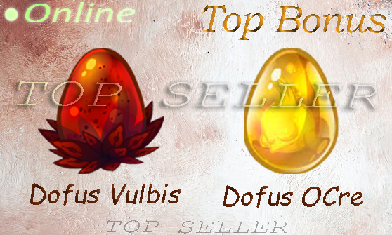 Draconiros : Dofus vulbis + Dofus Ocre + Dofus abyssal + Dofus pourpre + Dofus des glaces + Top bonus - Fast Delivery