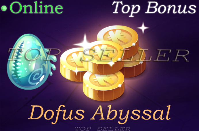Dofus Abyssal + Dofus Ivoire + Dofus dorigami + Dofus des glaces + Prytek Iridescente + Kamas Bonus – Livraison instantanée