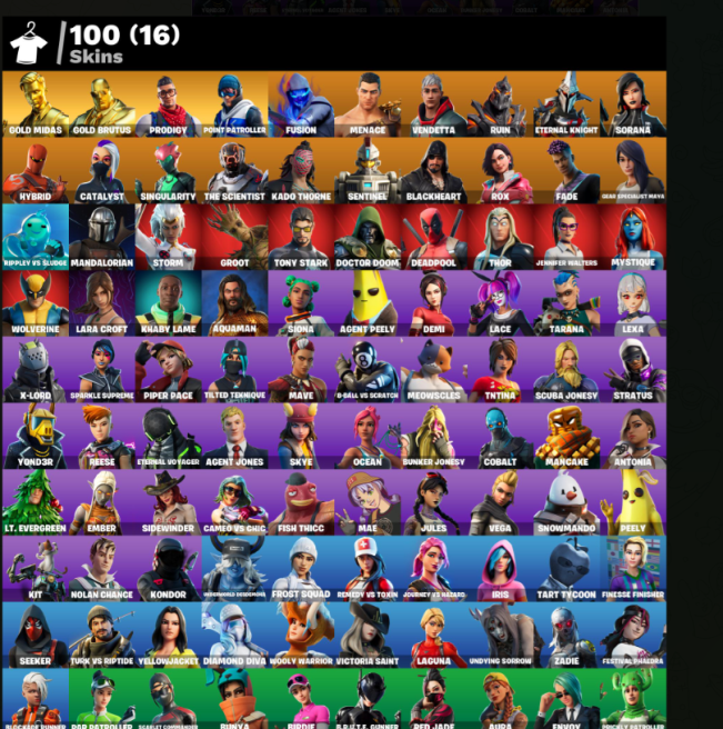 [PC/PSN/XBOX/NINTENDO] Leviathan Axe Diamond Diva . Prodigy . 100 skins . Midas . Mandalorian . Aquaman . Groot .TUK30 