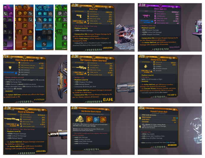 [MODDED-FULL BUILD] M11/L72 FADEAWAY FL4K CRIT BUILD - 8 ITEMS - EXTREMELY POPULAR BUILD!!!