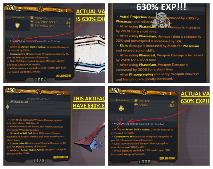 [PC/XB/PS] LVL1 AMARA EXP PACK (AMARA CM + SHIELD + GRENADE + ARTIFACT + BONUS L1 SICK WEAPON) - BEST LEVELING EXP PACK FOR AMARA!!!