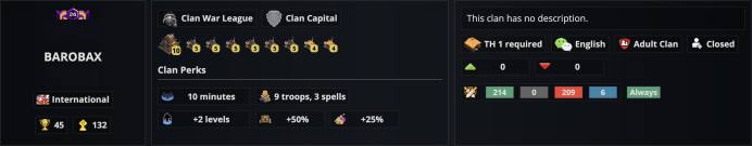 Clan LVL:24■Name:[BAROBAX] ■Cheapest■Safest■Fast Delivery■Full Access■All infos in images■A6814