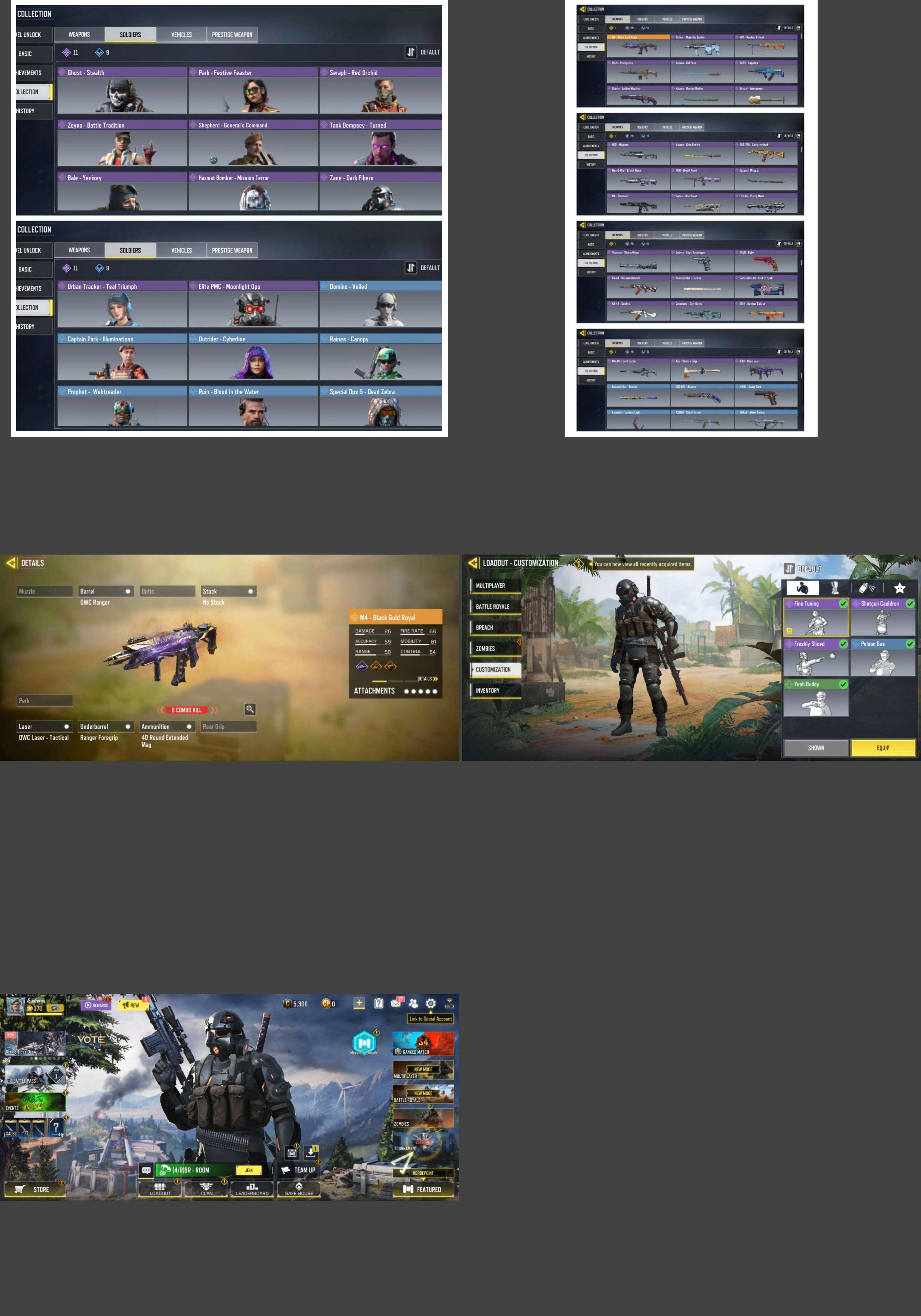 CALL OF DUTY Mobile account with max lvl mythic weapon EUR 60,00 - FR