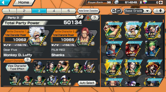 BR299-IOS+Android-5 Ex Meta(Luffy Gear 5 Max+Shank V3 Max+Kid Law+Roger V2+Zoro)+Good Medal+Support 152%+Noland+Kaku+New Uta+Oden V2