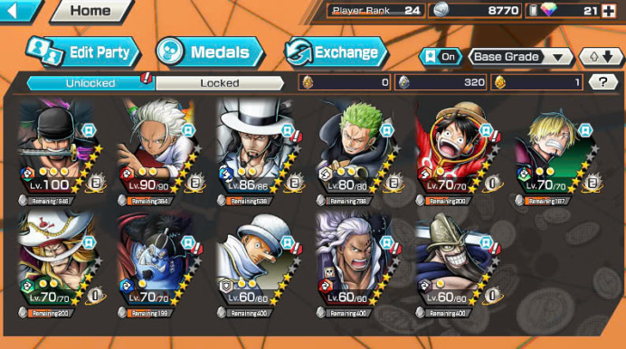 BR297-IOS+Android-2 Ex Meta(Zoro Max+Lucci)+Support 126%+Good Medal+S-Hawk+Egghead Zoro+Kaku+Egghead Luffy+Broggy+Rayleigh