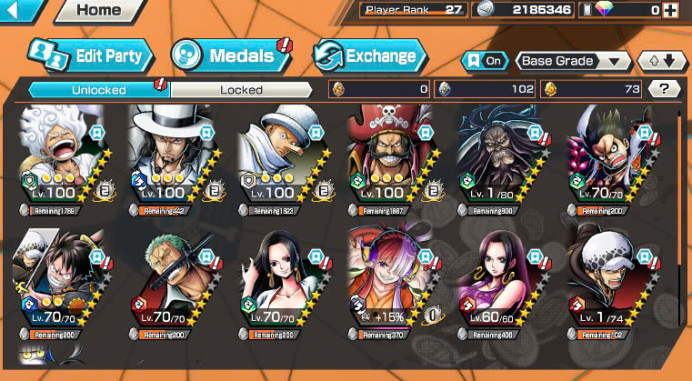 BR286-3 Ex Meta Max(Lucci Nearly Boost 3-35/52+Luffy Gear 5+Roger V1)+Good Medal+Support 141%+Kaku Max+New Uta+Rayleigh+Bluneo+D.Grap+Egg Zoro