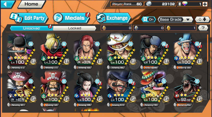 BR289-HYBER 43+5 Ex(Roger V2+Roger+Shank Red+Zoro+Black Beard)+SUP 163%+Good Medal+Many BF Max-Kaku+S-Hawk+Bluneo+King+Rayleigh+White Beard+Ulti