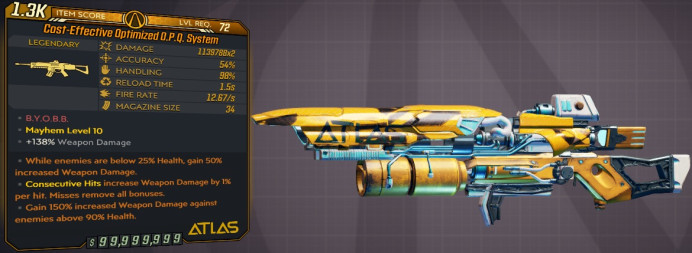 [PC/XB/PS] M10/L72 - O.P.Q. SYSTEM 1.139.788x2 DMG - 12.67 FIRE RATE, 1.5s RELOAD, BIG MAG, ANOINTED x3!!!