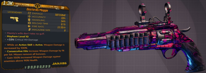 [PC/XB/PS] M10/L72 - MAGGIE 507.159x6 DMG - NEAR INSTANT RELOAD - ANOINTED x3