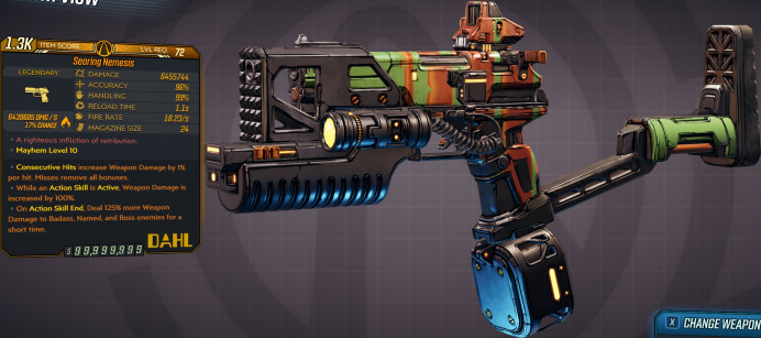 [PC/XB/PS] M10/L72 - NEMESIS 6.455.744 DMG (+6.43 MIL FIRE DMG) - 1.1S RELOAD - 18.23 FIRE RATE - 96% ACC / 99% HANDLING - ANOINTEDx3