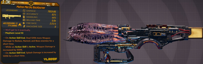 [PC/XB/PS] M10/L72 - BACKBURNER 7.052.496 DMG (+4.81 MIL FIRE DMG) - INF AMMO/NO RELOAD - 2.21 FIRE RATE - ANOINTEDx3