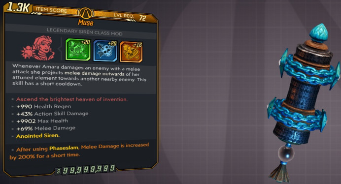 [PC/XB/PS] M10/L72 - MUSE +20 JAB CROSS +20 LAID BARE +16 ILLUMINATED FIST (990 HP REGEN, 43% ASD, +9902 HP, +69% MELEE DMG) - ANOINTED SIREN